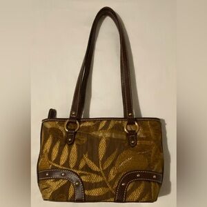 Etienne Aigner Small Leaf Embroidered Shoulder Bag